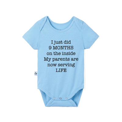 I Just Did 9 Months On The Inside Funny Baby Bodysuit