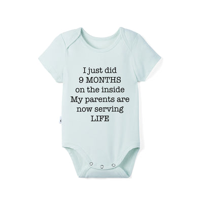 I Just Did 9 Months On The Inside Funny Baby Bodysuit