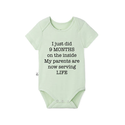 I Just Did 9 Months On The Inside Funny Baby Bodysuit