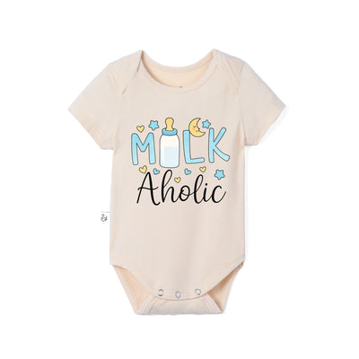 Bamboo Baby Bodysuit in Milkaholic Graphic