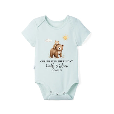 Custom First Father’s Day Baby Onesie