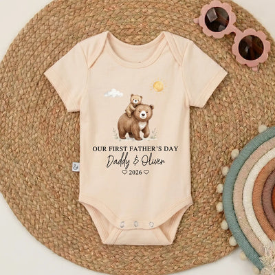 Custom First Father’s Day Baby Onesie