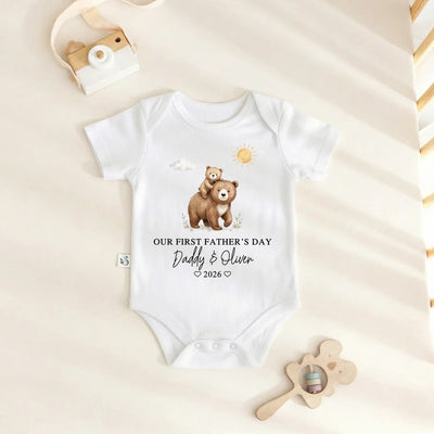 Custom First Father’s Day Baby Onesie