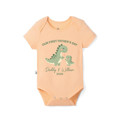 Custom Our First Father’s Day Baby Onesie