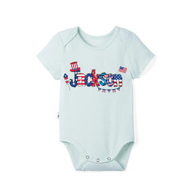 Custom Patriotic Baby Name Onesie