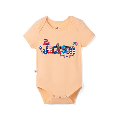 Custom Patriotic Baby Name Onesie