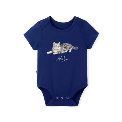Custom Upload Pet Photo Baby Onesie