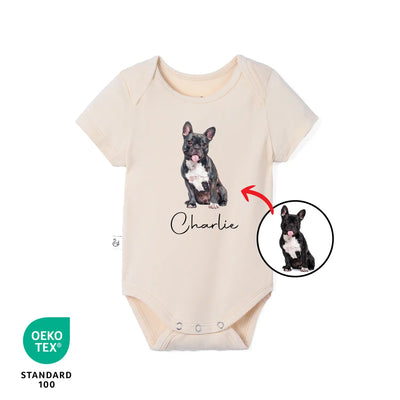 Custom Upload Pet Photo Baby Onesie
