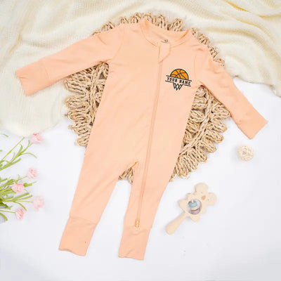 Custom Basketball Name Bamboo Pajamas - SwaddleAn
