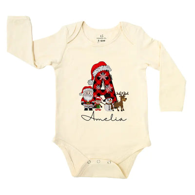 Custom Christmas Letter Santa Baby Onesie - SwaddleAn