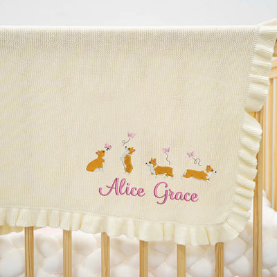 Custom Corgi Dog Blanket