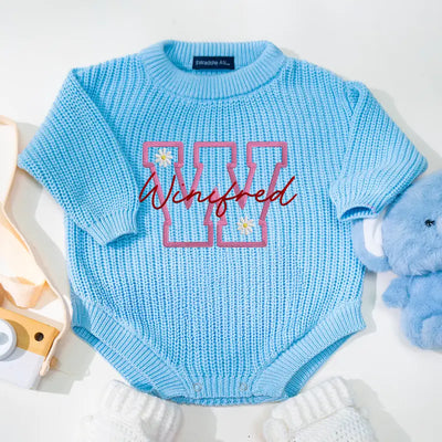 Custom Daisy Name Baby Romper - SwaddleAn