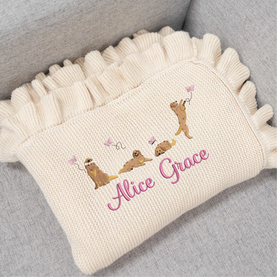 Custom Golden Retrieve Dog Blanket