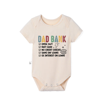 Dad Bank Definition Bamboo Baby Onesie