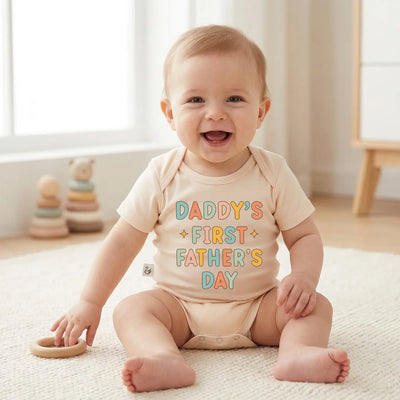 Daddy's First Father's Day Baby Onesie