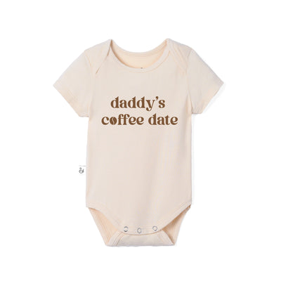 Daddy's Coffee Date Bamboo Baby Bodysuit