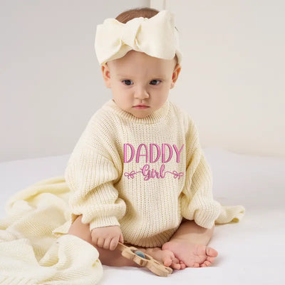 Daddy's Girl Baby Knit Romper