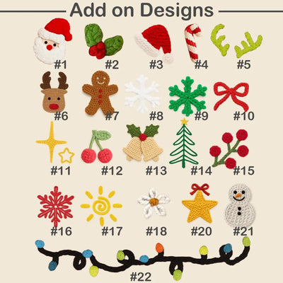 Hand Embroidered Christmas Name Baby Sweater - SwaddleAn