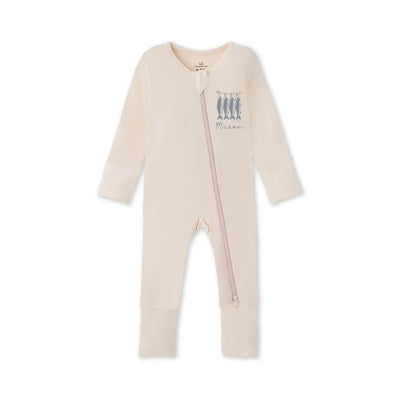 Embroidered Fishing Baby Bamboo Pajamas