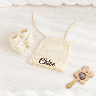 Embroidered Baby Easter's Day Bunny Beanie
