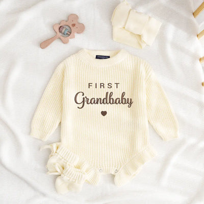 Embroidery First Grandbaby Baby Romper