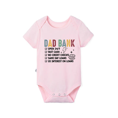 Dad Bank Definition Bamboo Baby Onesie