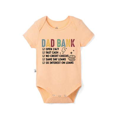 Dad Bank Definition Bamboo Baby Onesie