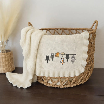 Funny Cat Lover Baby Blanket - SwaddleAn