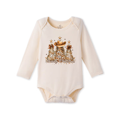 Howdy Christmas Bamboo Baby Onesie