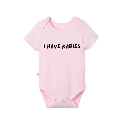 'I Have Rabies' Funny Bamboo Baby Onesie