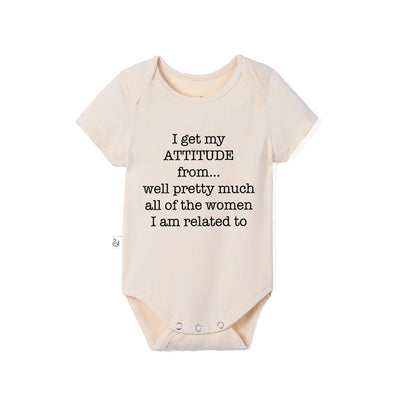 'I Get My Attitude' Bamboo Baby Bodysuit