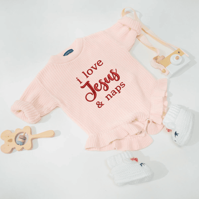 I Love Jesus & Naps Baby Romper - SwaddleAn