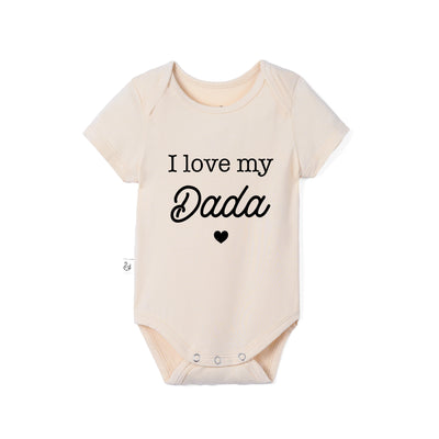 'I Love My Dada' Bamboo Baby Bodysuit