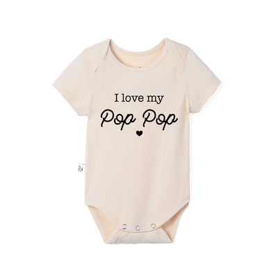 'I Love My Pop Pop' Bamboo Baby Bodysuit