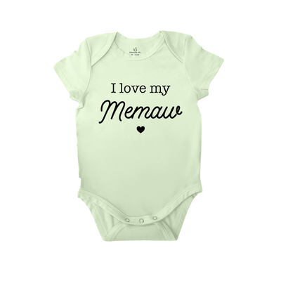 'I Love My Memaw' Onesie | Memaw Baby Onesie Gifts SwaddleAn