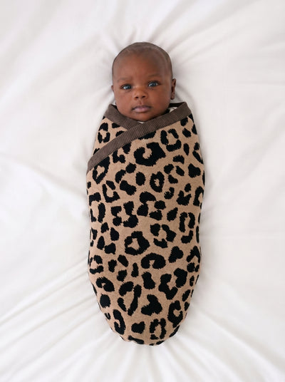 Leopard Baby Swaddle Blanket