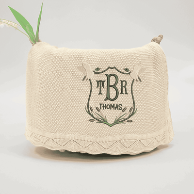 Personalized Mallard Duck Crest Knit Blanket - SwaddleAn