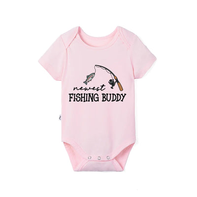Newest Fishing Buddy Baby Onesie
