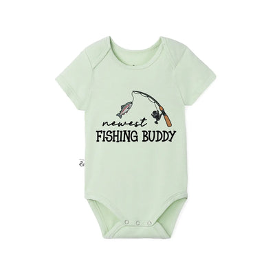 Newest Fishing Buddy Baby Onesie