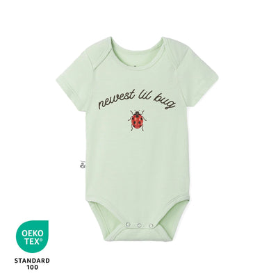 Newest Lil Bug Baby Bamboo Onesie Sage Green
