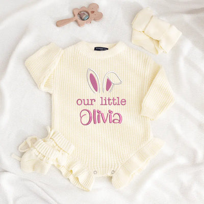 Our Little Bunny Easter Baby Romper