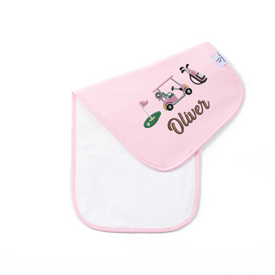 Personalized Baby Golf Burp Cloths