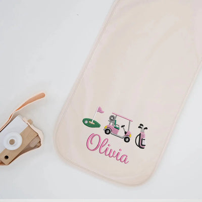 Personalized Baby Golf Burp Cloths
