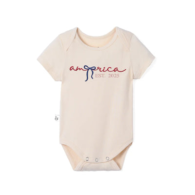 Personalized Coquette America Baby Onesie