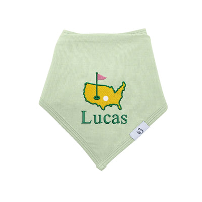 Personalized Embroidered Baby Golf Bamboo Bib