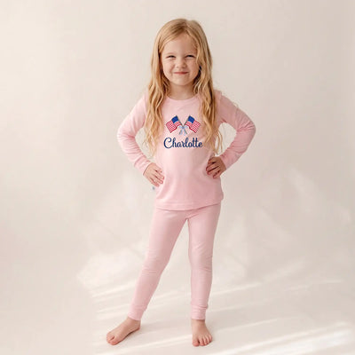 Personalized Name Independence Day Baby Pajamas