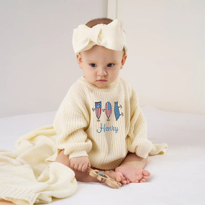 Personalized USA Fishing Baby Romper