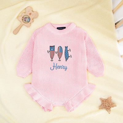 Personalized USA Fishing Baby Romper