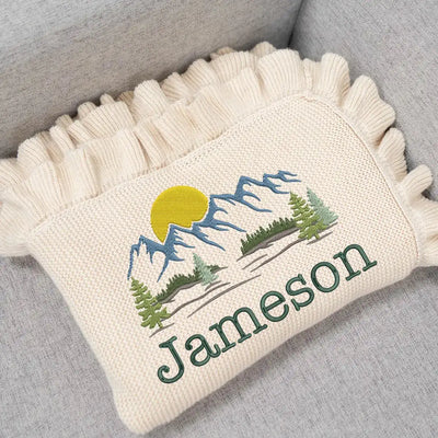 Personalized Mountain Adventure Baby Blanket is more than a cozy layer; it’s the first chapter of their story, a soft and gentle landscape embroidered with the spirit of the outdoors, made to inspire a lifetime of dreams.