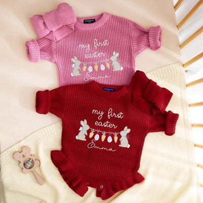 Personalized Baby's First Easter Baby Romper
